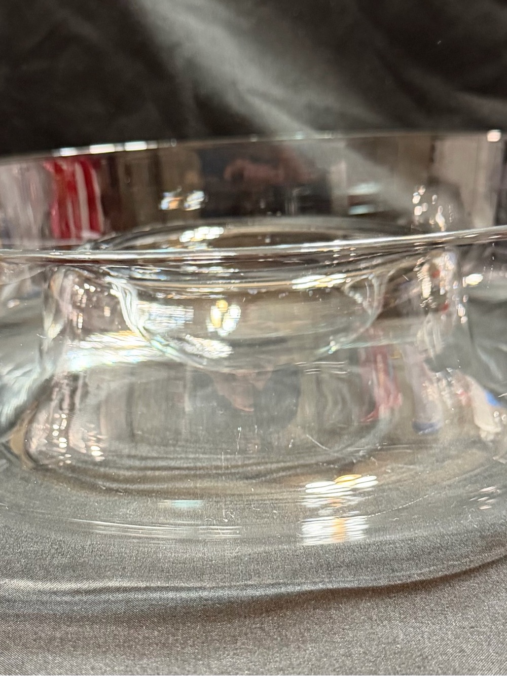 Vintage Princess House Heritage Crystal Chip and Dip Bowl Server